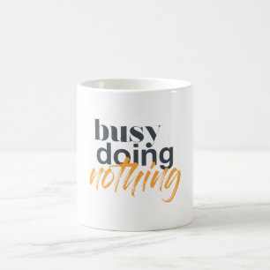 Caneca De Café Moderno design urbano e moderno de Busy Doing Noth
