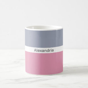 Caneca De Café Moderno do nome minimalista