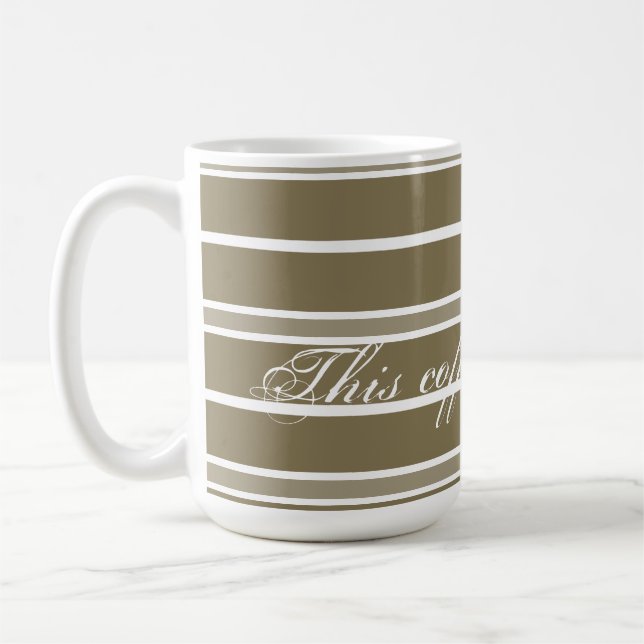 Caneca De Café Moderno Dourado e Branco (Esquerda)