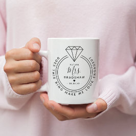 Caneca De Café Moderno "Este Anel me faz parecer Envolvido?"