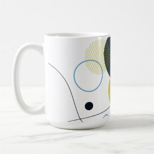 Caneca De Café Moderno, Memphis, legal, único, ilustração de tend