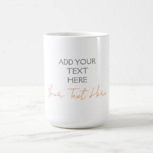 Caneca De Café Moderno Minimalista Simples Personalizado Adiciona