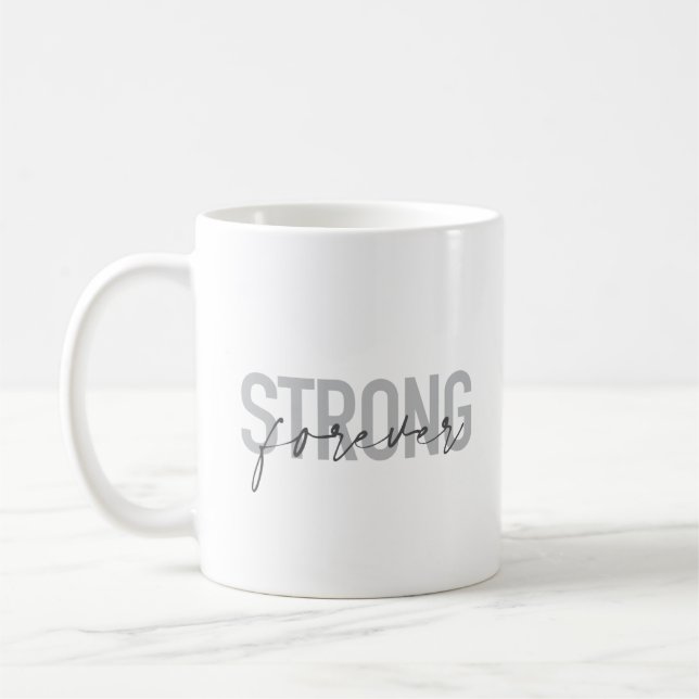 Caneca De Café Moderno, simples, elegante design forte para sempr (Esquerda)