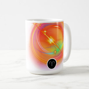 Caneca De Café Moderno - Sinal Zodiac - Cota ARIES   Elemento Fog