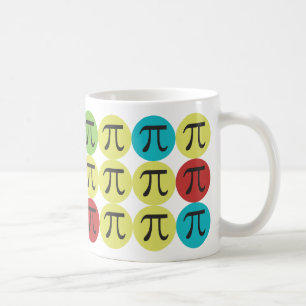 Caneca De Café Modificação Pi - Presente colorido do Pi