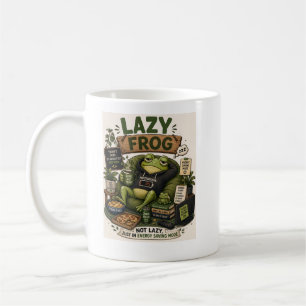 Caneca De Café Modo de Economia de Energia do Sapo Preguiçoso Hum