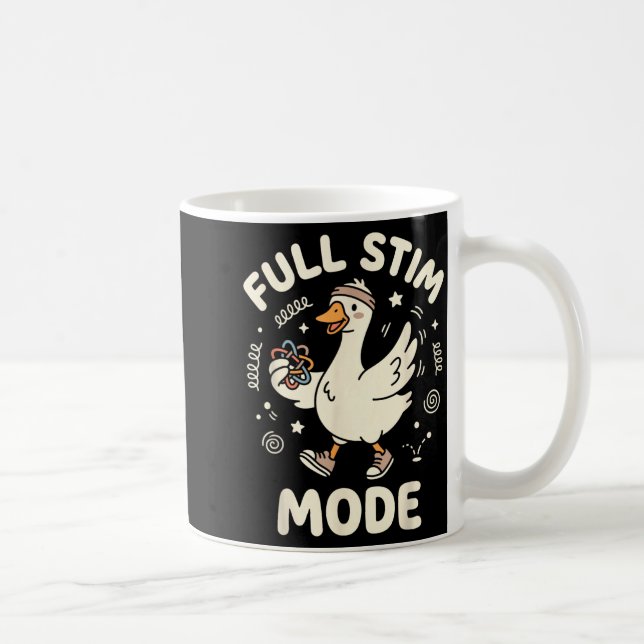 Caneca De Café Modo de Estimulação Total Ganso Engraçado Au Consc (Direita)