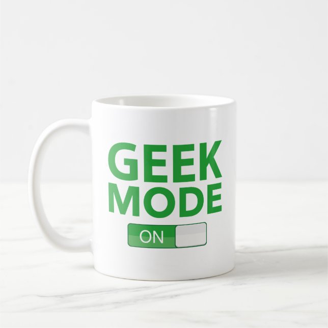 Caneca De Café Modo De geek Na Mug De Café (Esquerda)