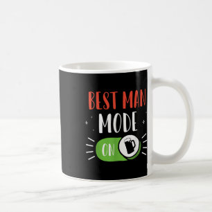Caneca De Café Modo de Melhor Homem na Festa da Noiva do Noivo Eq