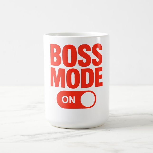 Caneca De Café Modo de Motivação Ativado (Centro)