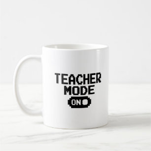 Caneca De Café "Modo de Professora em" Apreciação de Professora M