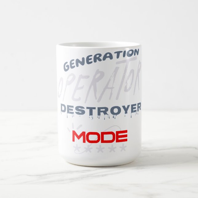 Caneca De Café Modo Destruidor do Operador de Geração (Centro)