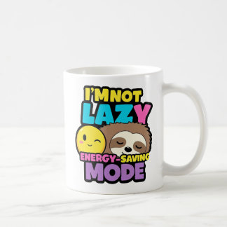 Caneca de Café Modo Economia de Energia, Não Estou