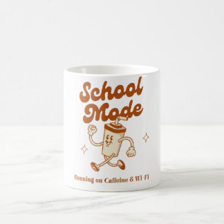 Caneca De Café Modo Escolar: Executando em Cafeine e Wi-Fi - Mug