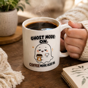Caneca De Café Modo Fantasma Ativado Modo Café Também Ativado Int