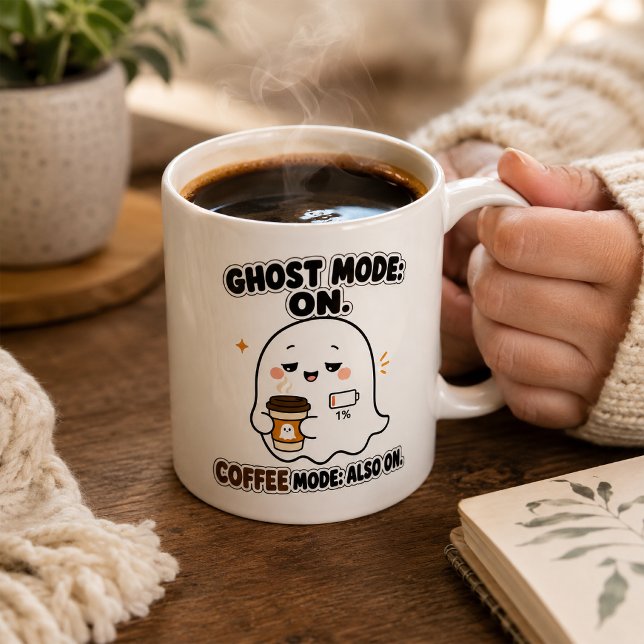 Caneca De Café Modo Fantasma Ativado Modo Café Também Ativado Int (Criador carregado)