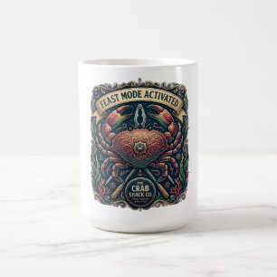 Caneca De Café Modo Festa Ativado Manga Longa