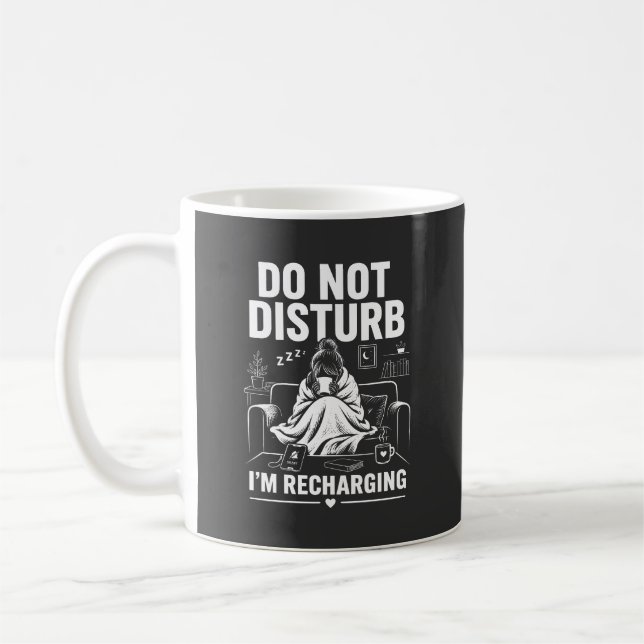Caneca De Café Modo Não Perturbe Introvertido (Esquerda)