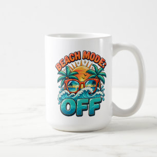 Caneca De Café Modo Praia: Desligado
