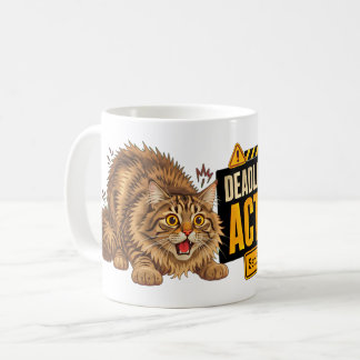 Caneca De Café Modo Prazo Final Ativado Gato para Trabalhadores E
