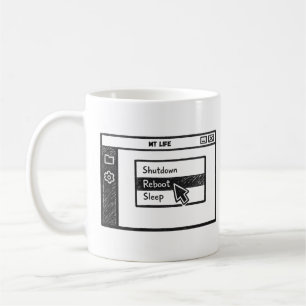 Caneca De Café Modo Reboot