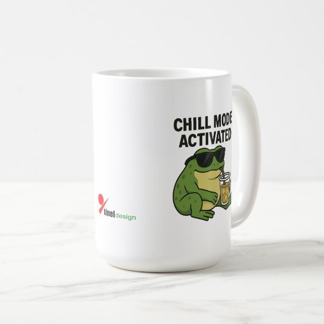 Caneca De Café Modo Relax: Ativado (Frente Esquerda)