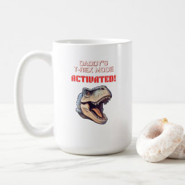 Caneca De Café Modo T-Rex Pai Ativado meme de dinossauro