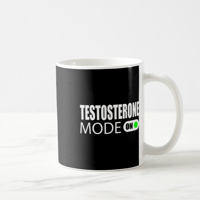 Caneca De Café Modo Testosterona Ativado (Direita)