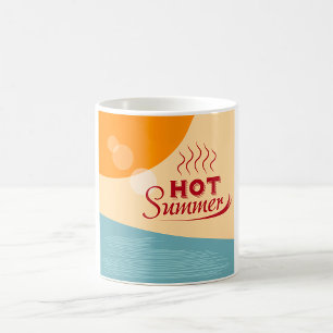 Caneca De Café Modos Vintage Retro de Verão Quente