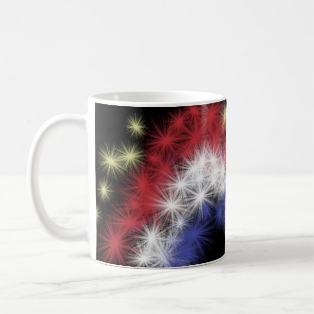 Caneca De Café Moe em 4 de julho, FIreworks Mug (Esquerda)