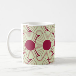Caneca De Café Moebius Stripe: Azulejo Vermelho Infinito