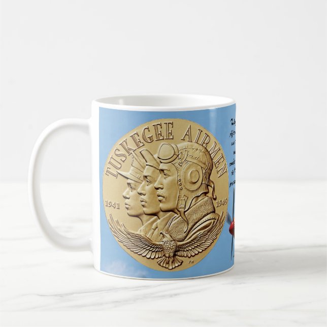 CANECA DE CAFÉ MOEDA DOS AVIADORES DE TUSKEGEE (Esquerda)