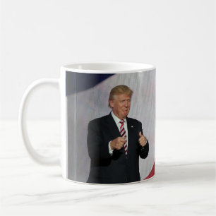 Caneca De Café Moedas de um centavo de Donald Trump & de Mike