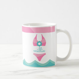 Caneca De Café Mog Personalizado De maiô Rosa Bikini