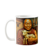 Moine bouddhiste et sérénité