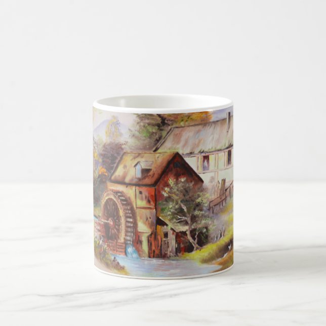 Caneca De Café Moinho de água e rio (Centro)