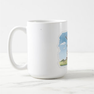 Caneca De Café Moinho de Vento Silencioso nos Campos – Suave Lan