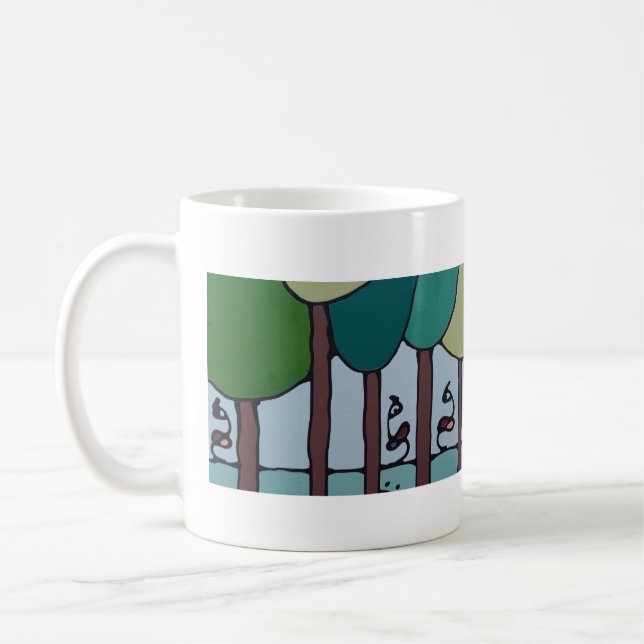 Caneca De Café Mok - Ducks between the trees (Esquerda)
