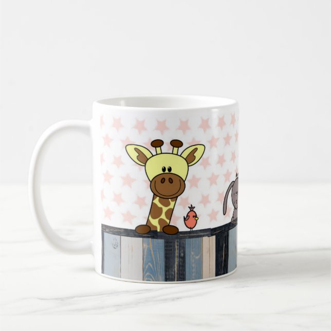 Caneca De Café mok - illustratie dieren (Esquerda)