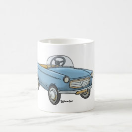Caneca De Café Mok met leuke peugeot 404 in retro look