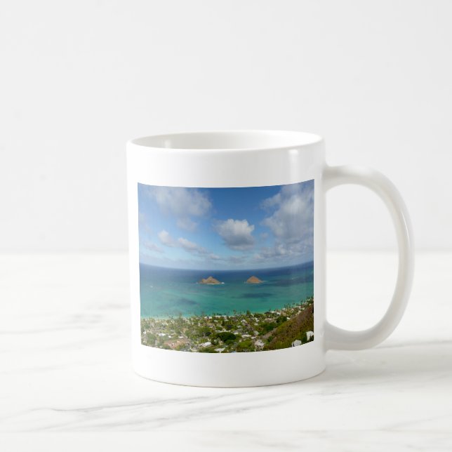 Caneca De Café Moks fora da costa de Lanikai (Direita)