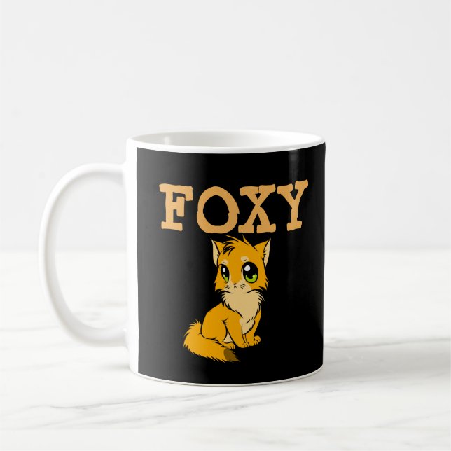 Caneca De Café Molas de café de FOXY CAT de Natal (Esquerda)