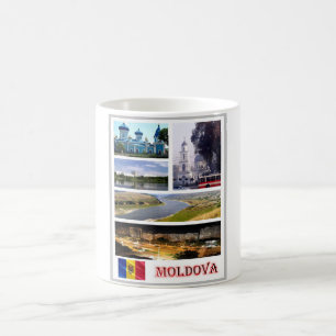 Caneca De Café Moldávia - Mosaico -