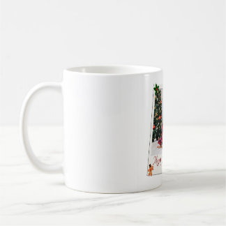 Caneca De Café Moldura de Foto de Família de Natal Personalizada