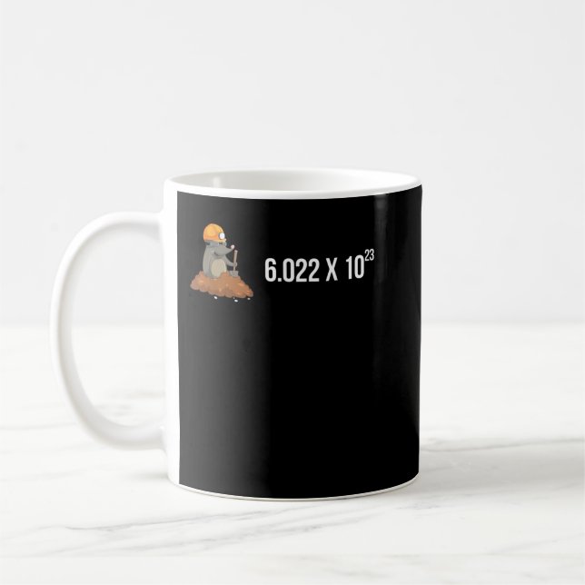 Caneca De Café Mole Day Avogadro's Number Funny Chemistry Mole (Esquerda)