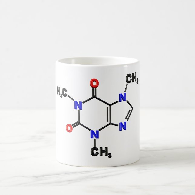 Caneca De Café Molécula da cafeína (Centro)