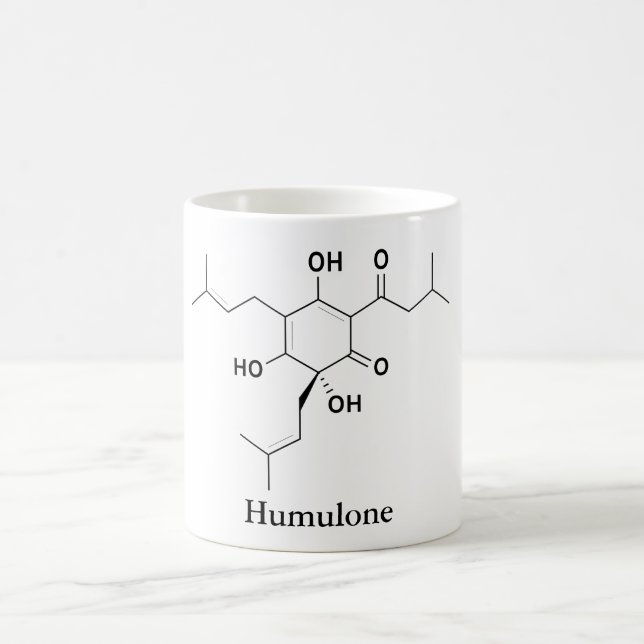 Caneca De Café Molécula de Humulona Química Amantes da Cerveja (Centro)
