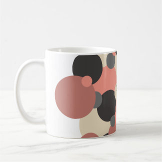 Caneca De Café Moléculas de vermelho-preto