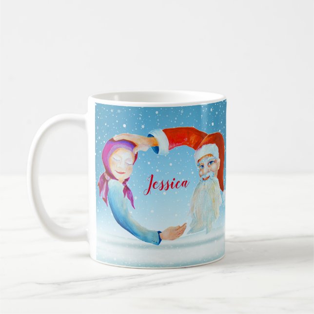 Caneca De Café Molercola d'água Magia Papai Noel (Esquerda)