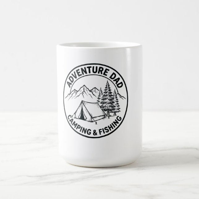 Caneca De Café Moletom de Acampamento do Dia de Aventura - Outdoo (Centro)